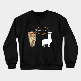 funny hungry llama Crewneck Sweatshirt